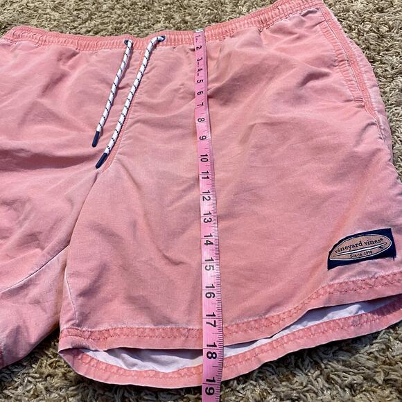 Vineyard Vines Mens XL Light Pink Swim Trunks Draw String Pull On Shorts - Picture 8 of 10